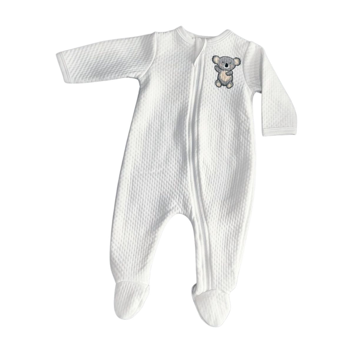 GENERICO - Enterizo Bebé Crece Jackar Blanco de Algodón Pima