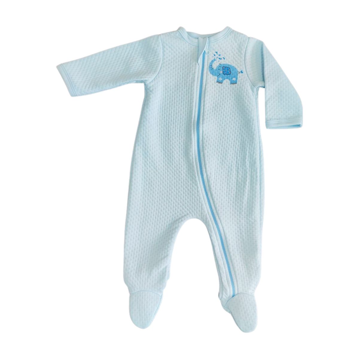 GENERICO - Enterizo Bebé Crece Jackar Celeste de Algodón Pima