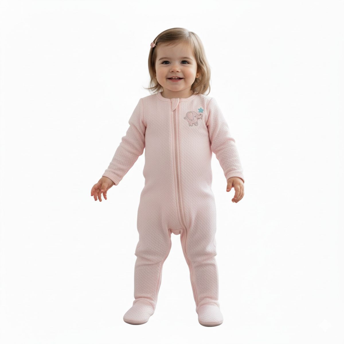 GENERICO - Enterizo Bebé Crece Jackar Rosado de Algodón Pima