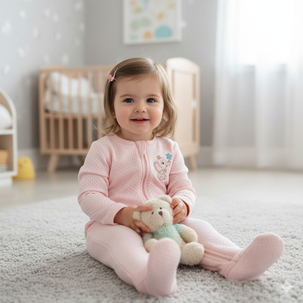 GENERICO - Enterizo Bebé Crece Jackar Rosado de Algodón Pima