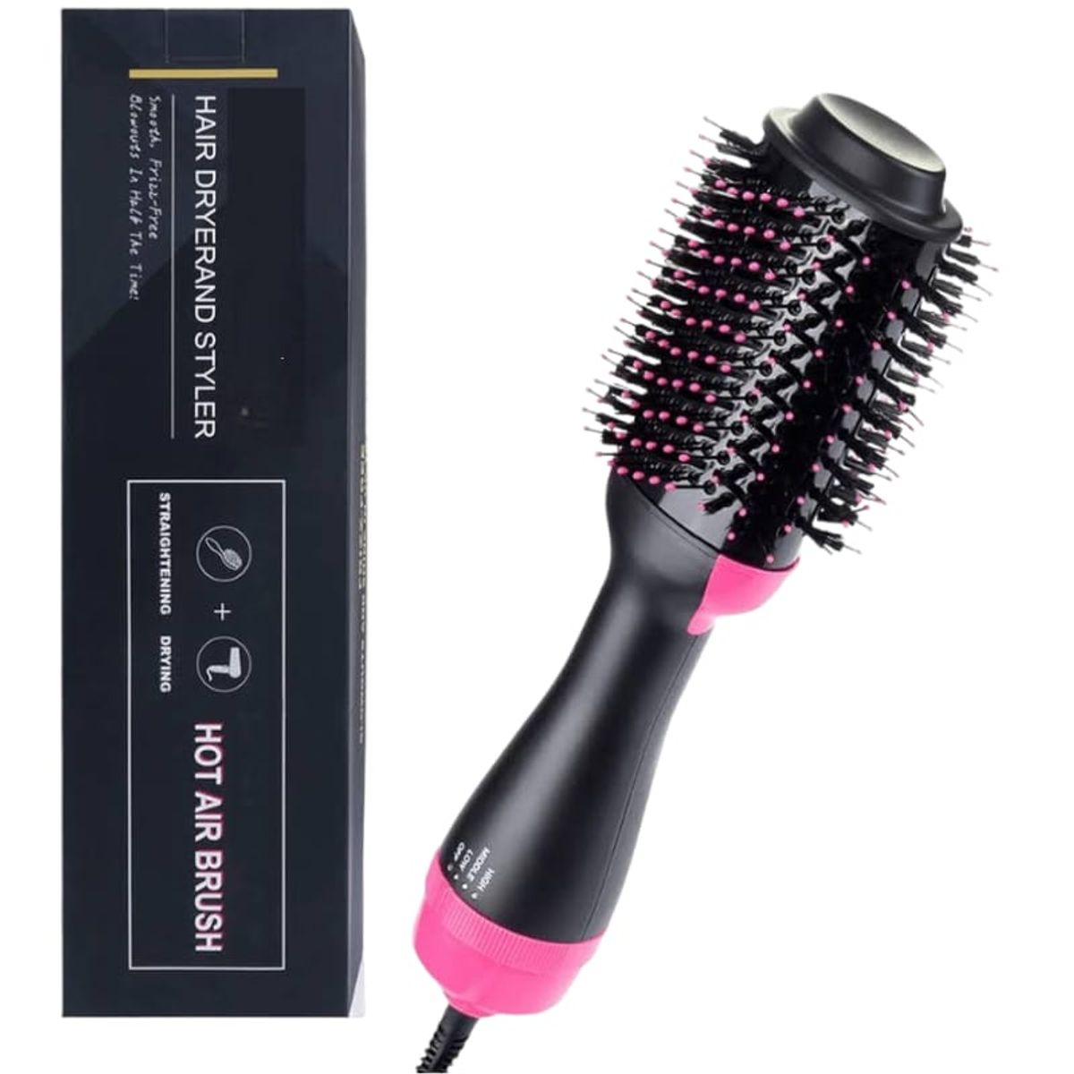 OEM - Secador de Cabello Cepillo Alisador Multifuncional 4 en 1 ONE STEP