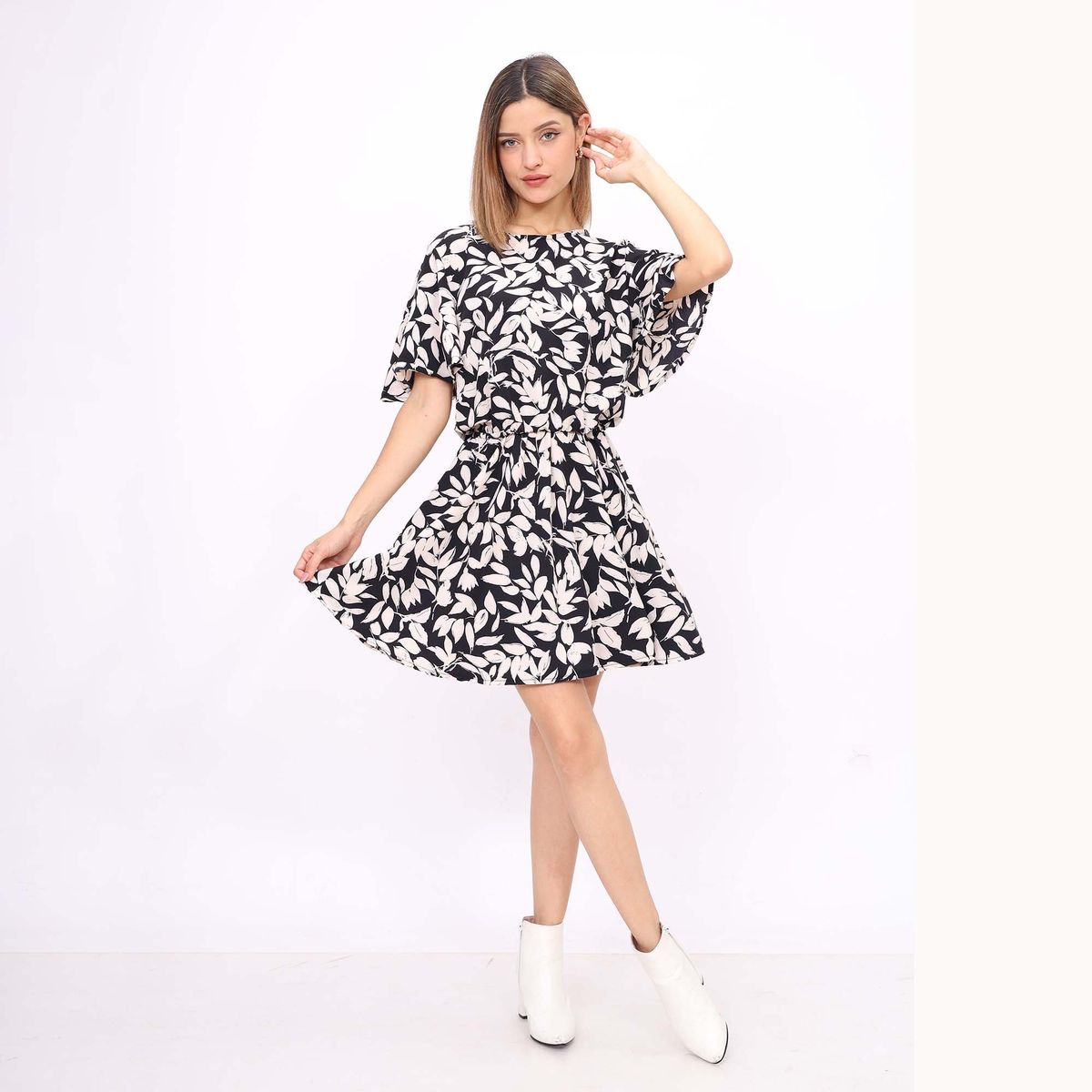 URPI DREAMS - vestido mujer corto de seda