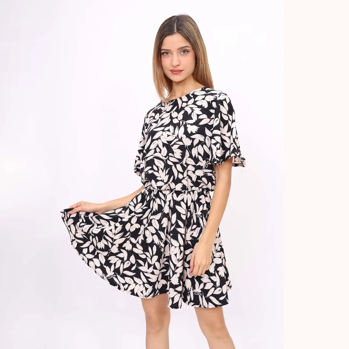 URPI DREAMS - vestido mujer corto de seda