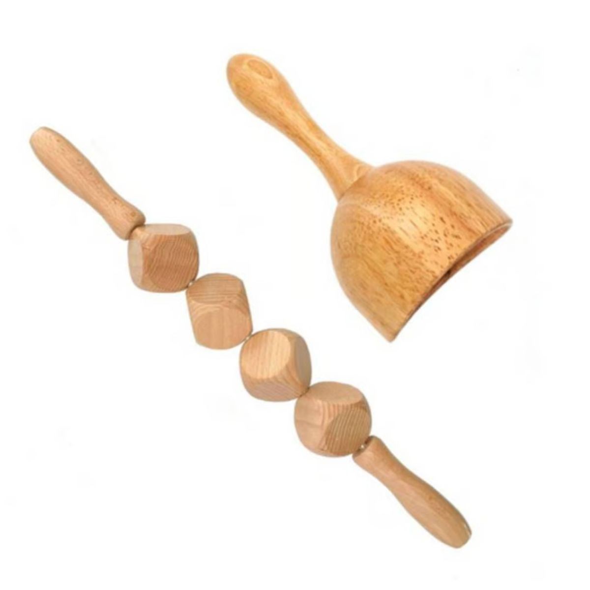 GENERICO - Pack Copa Ventosa de Madera y Paleta Moldeadora Corporal