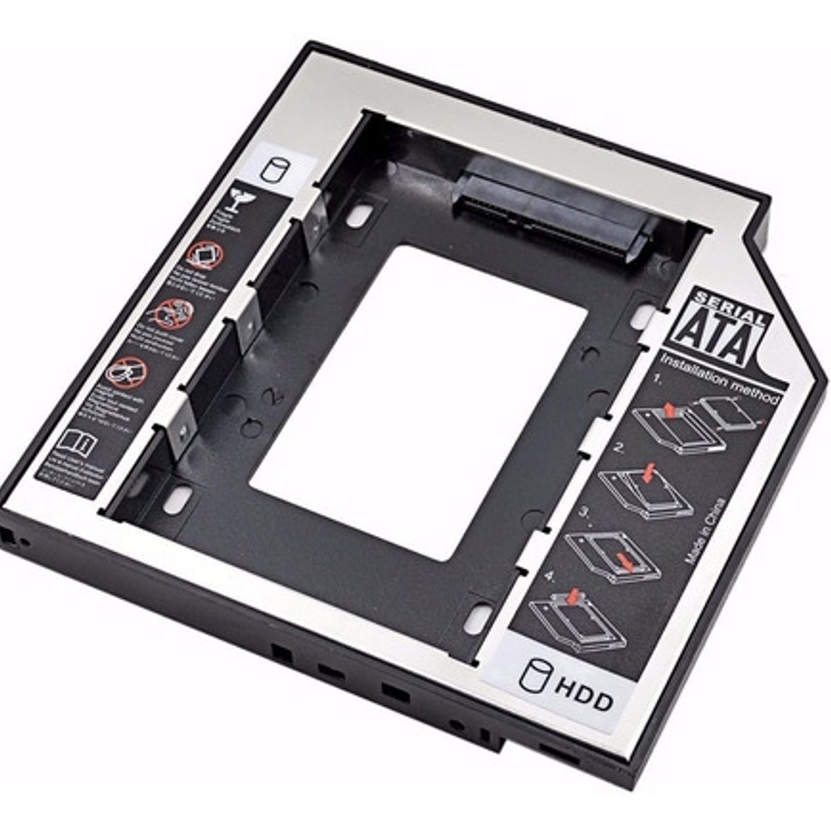 SEISA - Adaptador Disco Duro Laptop Caddy Segundo SDD HDD 127MM