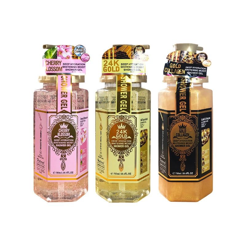 GENERICO - Gel 24k Gold + Flor de Cerezo + Colágeno de Oro de ducha 750ml