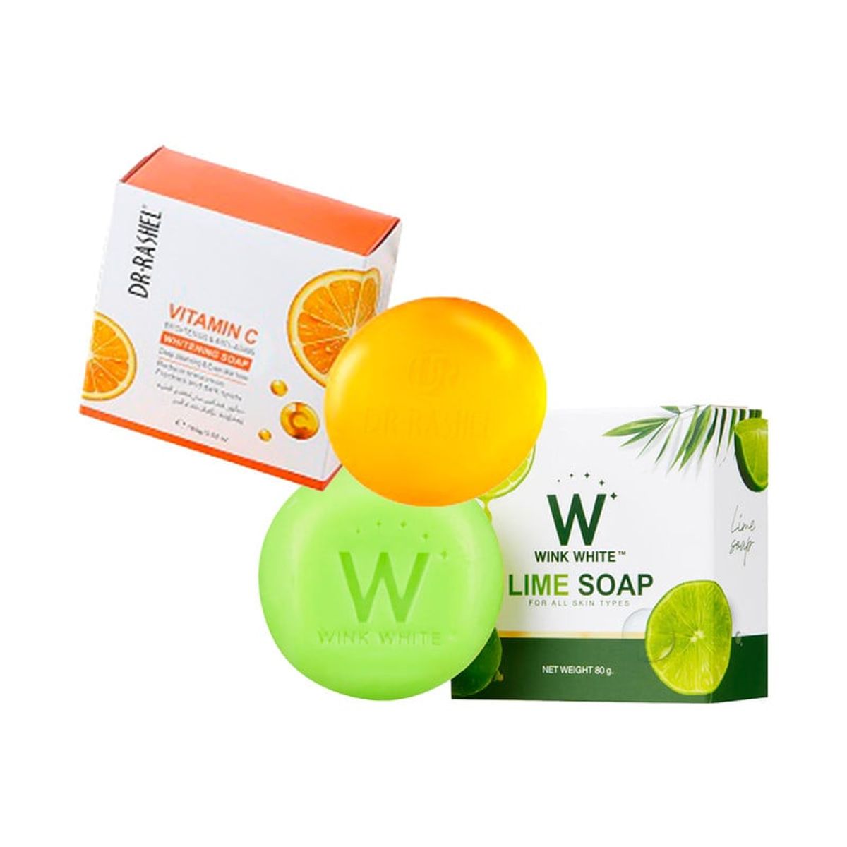 GENERICO - Jabón Blanqueador de Lima 80Gr + Jabón Vitamina C 50Gr