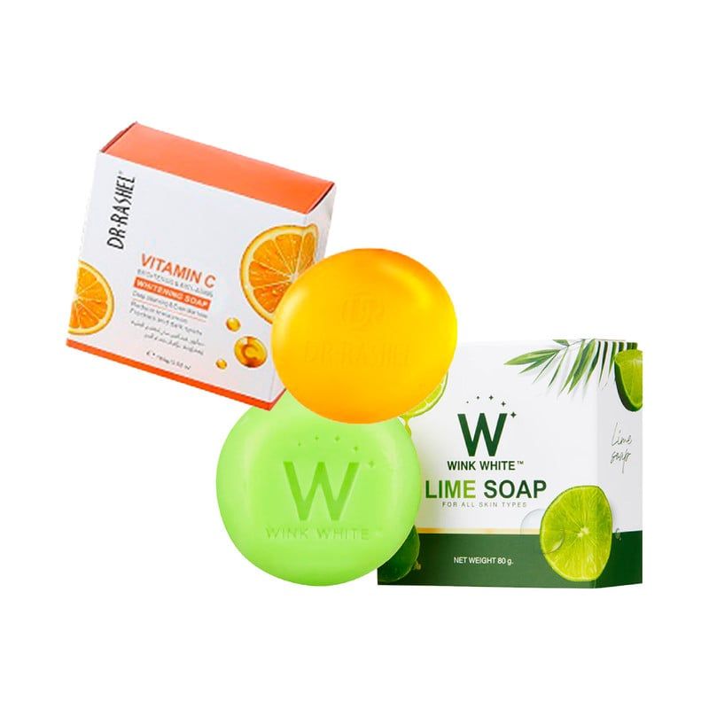 GENERICO - Jabón Blanqueador de Lima 80Gr + Jabón Vitamina C 50Gr