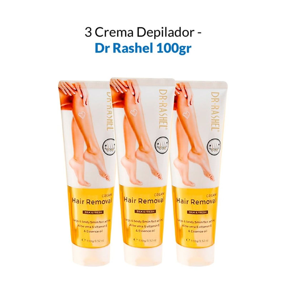 GENERICO - Crema Depiladora Dr Rashel 100Gr 3 Unidades