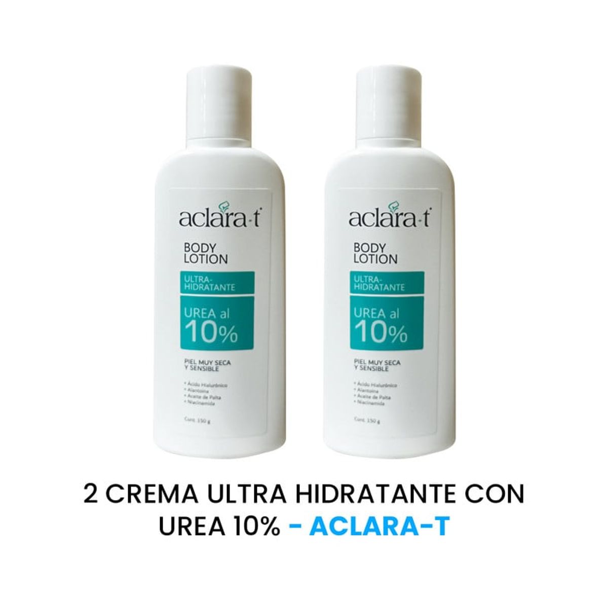 GENERICO - Crema Ultra hidratante con urea 10% Aclara-T 150Gr 2 Unidades