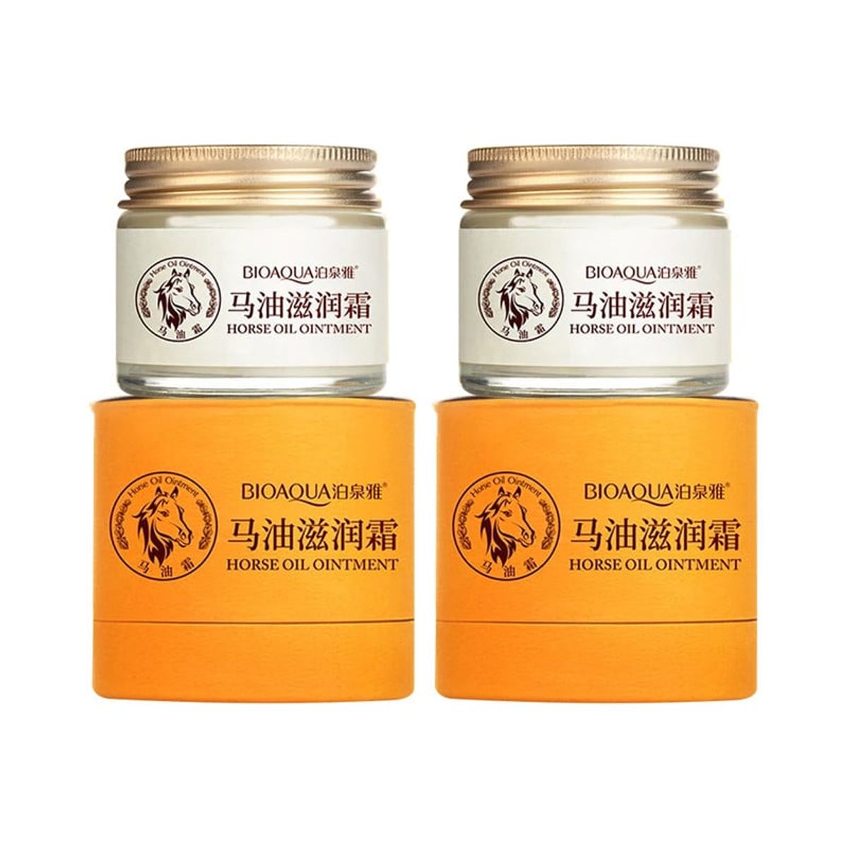 BIOAQUA - Aceite De Caballo Anti-Envejecimiento Bioaqua 70Gr 2 Unidades