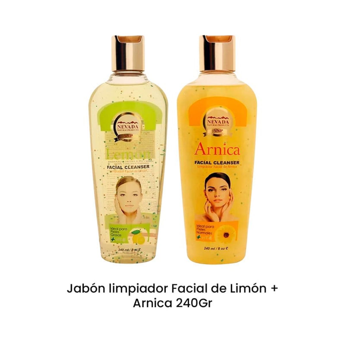NEVADA NATURAL PRODUCTS - Jabón limpiador Facial de Limón + Arnica 240Gr