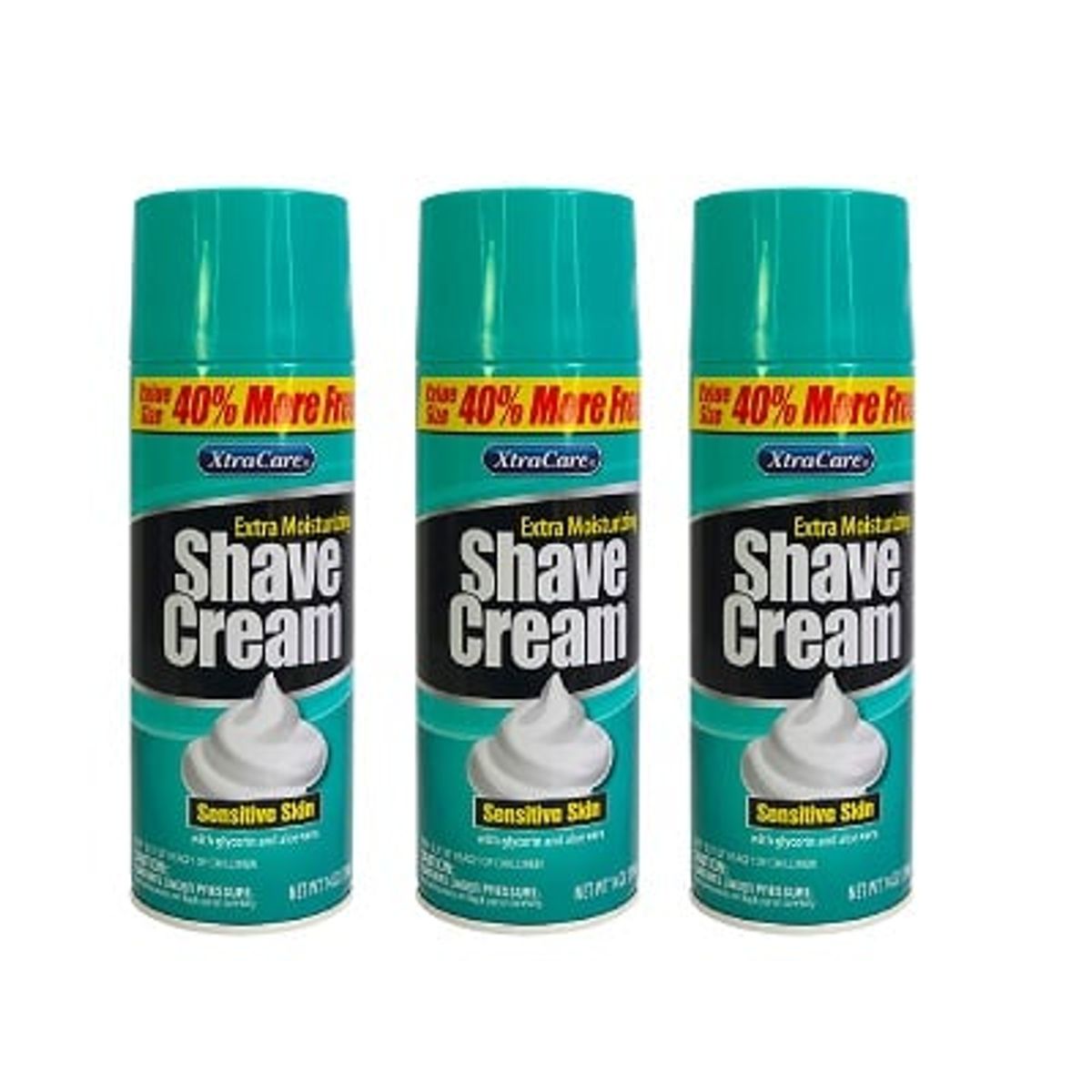 GENERICO - Crema De Afeitar Para Piel Sensible 396Gr Xtracare 3 Unidades