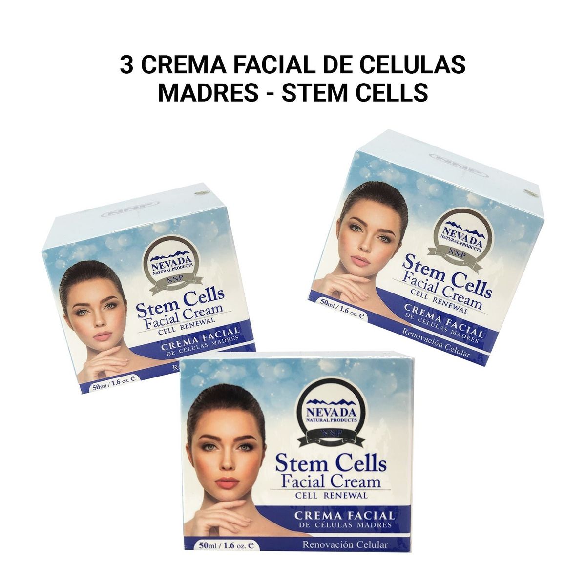 NEVADA NATURAL PRODUCTS - Crema Facial De Celulas Madres Dr Rashel 50ml 3 Unidades