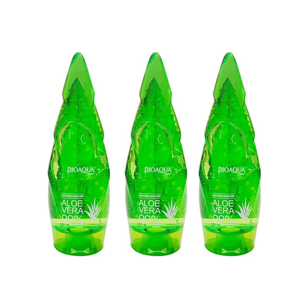 BIOAQUA - Aloe De Vera 99% Soothing Moisture Bioaqua 120Gr 3 Unidades