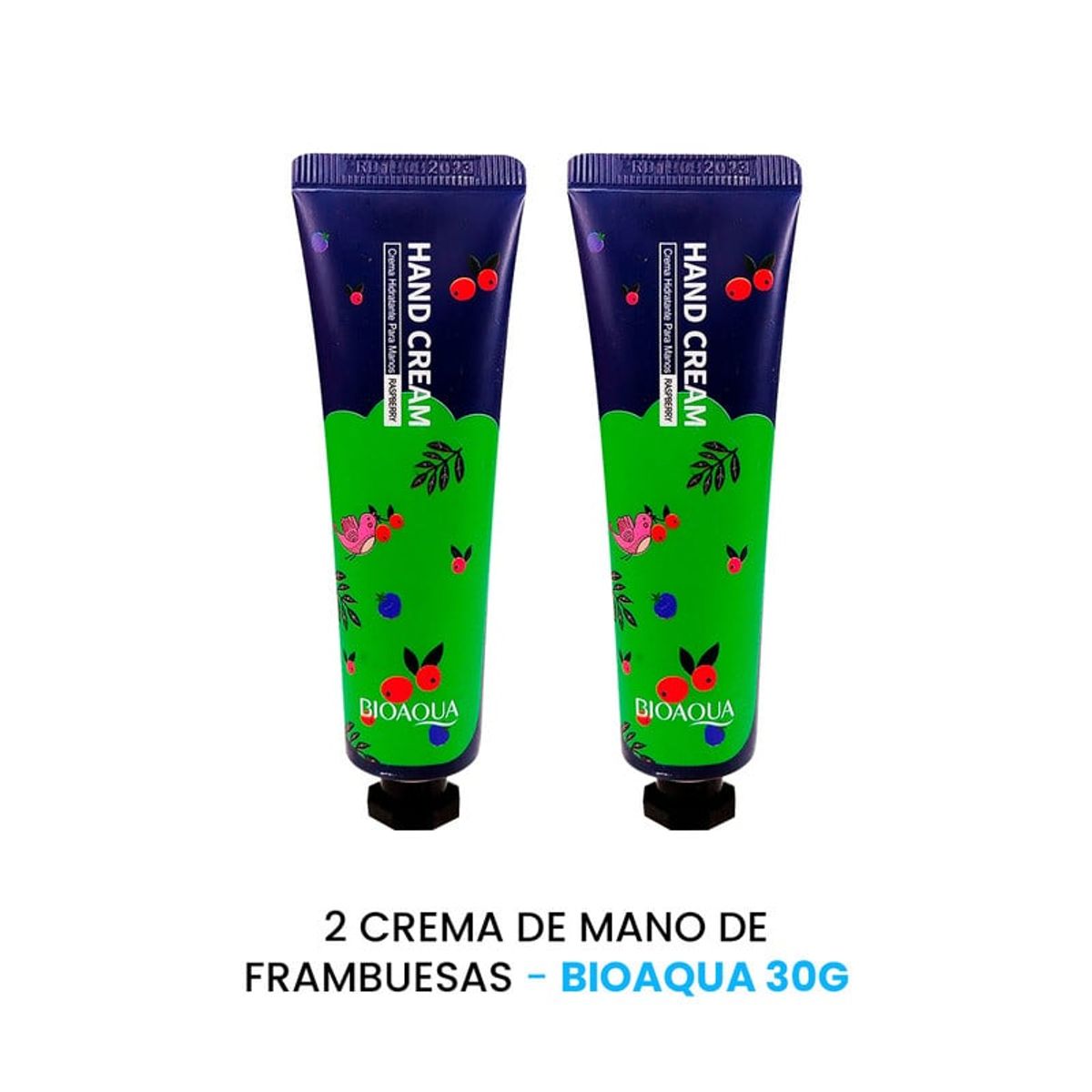 BIOAQUA - Crema De Mano De Frambuesas Bioaqua 30Gr 2 Unidades