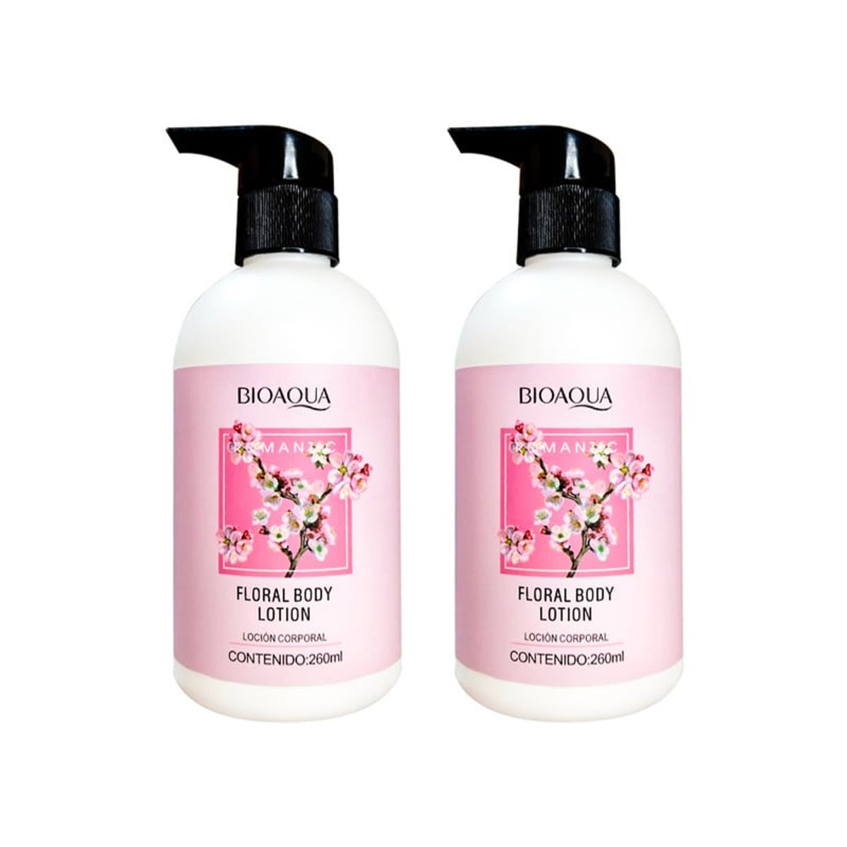 BIOAQUA - Loción Corporal Floral Romantico Bioaqua 260ml 2 Unidades