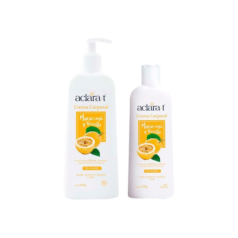 GENERICO - Crema Corporal Maracuyá y Vainilla 450Gr y 150Gr