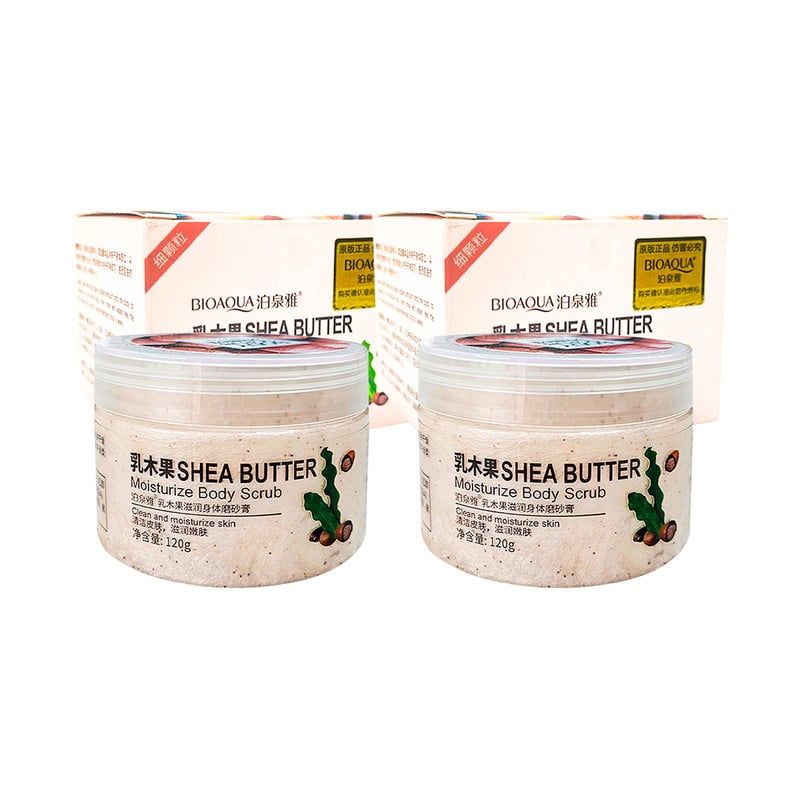 BIOAQUA - Exfoliante Corporal Shea Butter Bioaqua 120Gr 2 Unidades