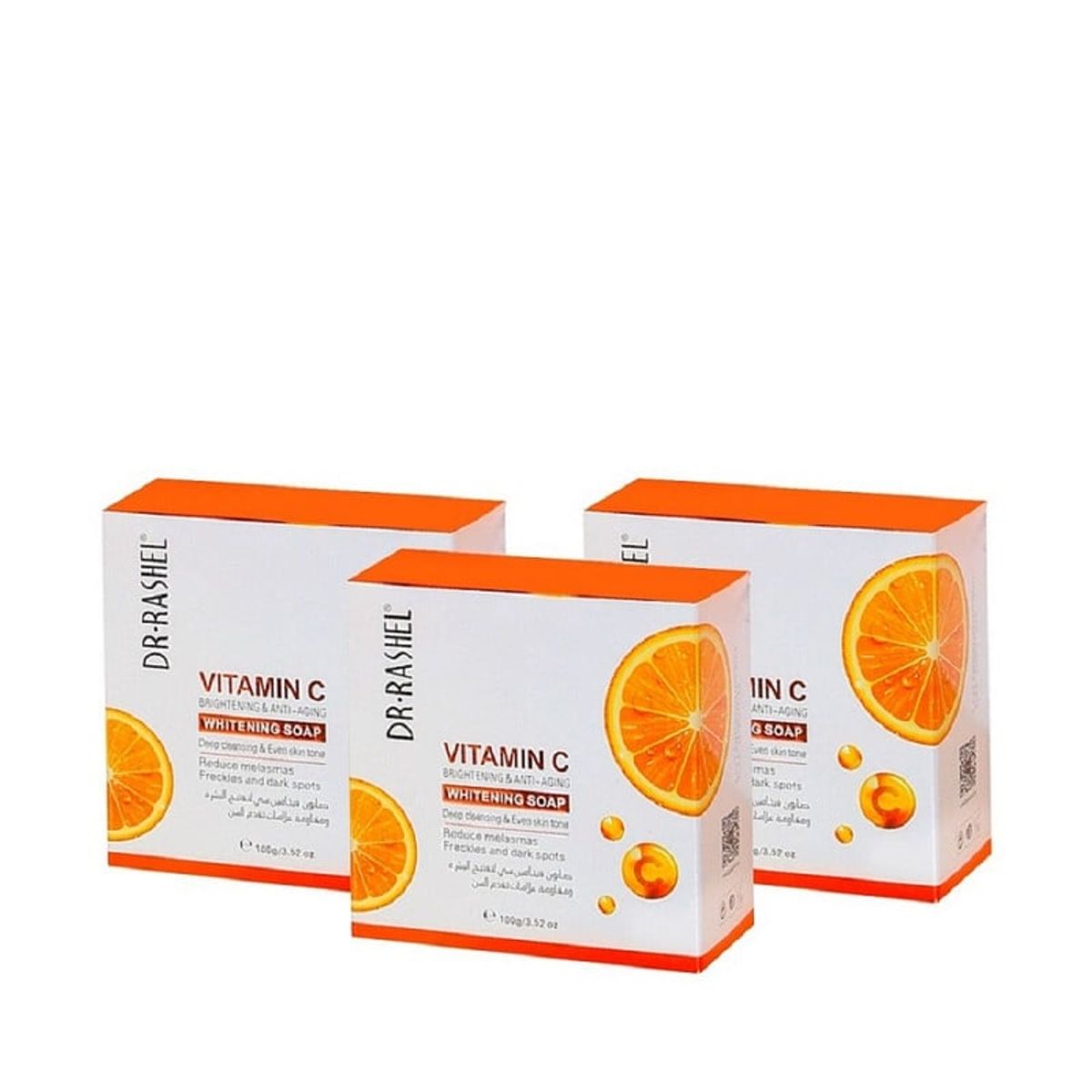 GENERICO - Jabón Blanqueador y Antienvejecimiento Vitamina C 50Gr Dr Rashel 3 Uni