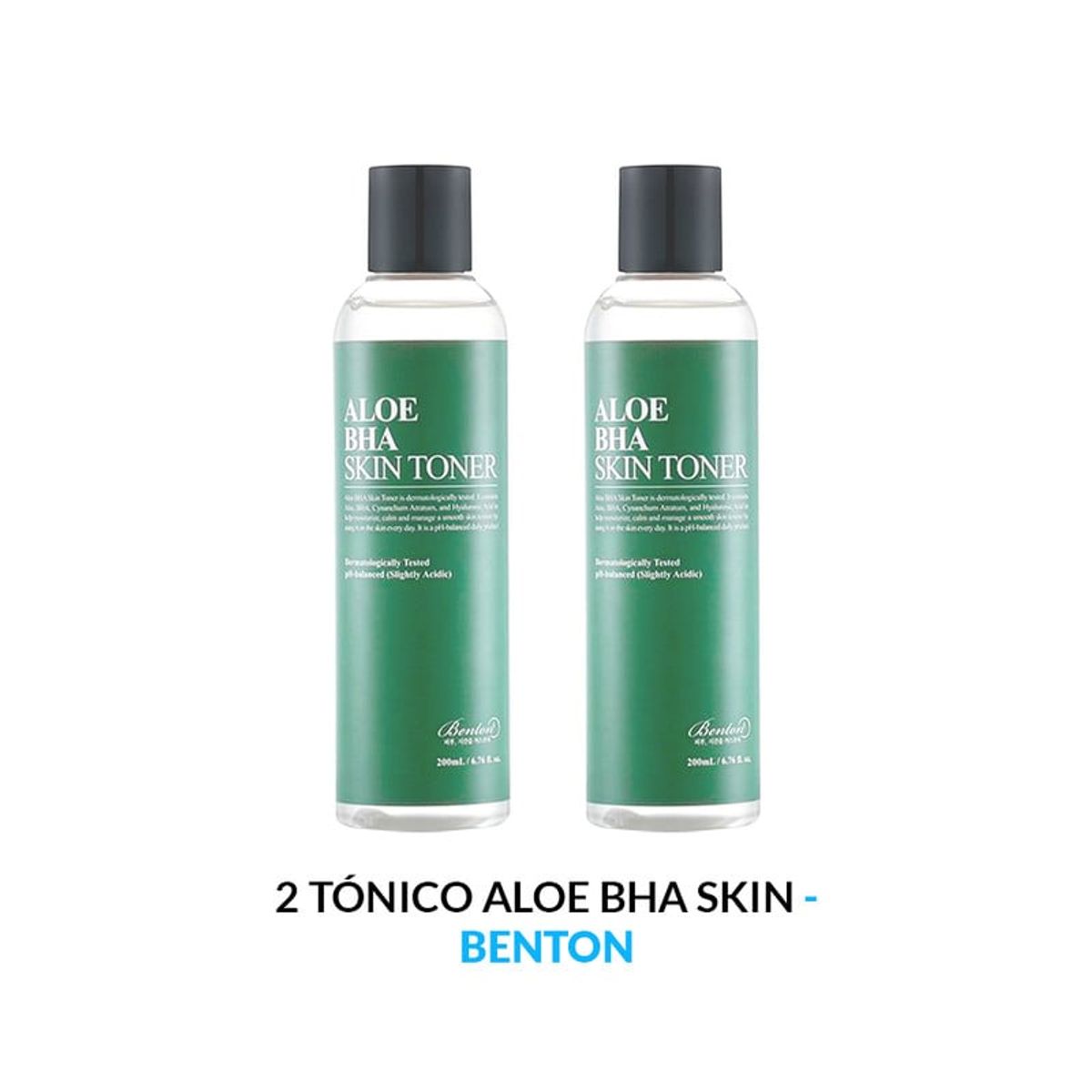 BENTON - Aloe Bha Skin Toner Benton 200ml 2 Unidades
