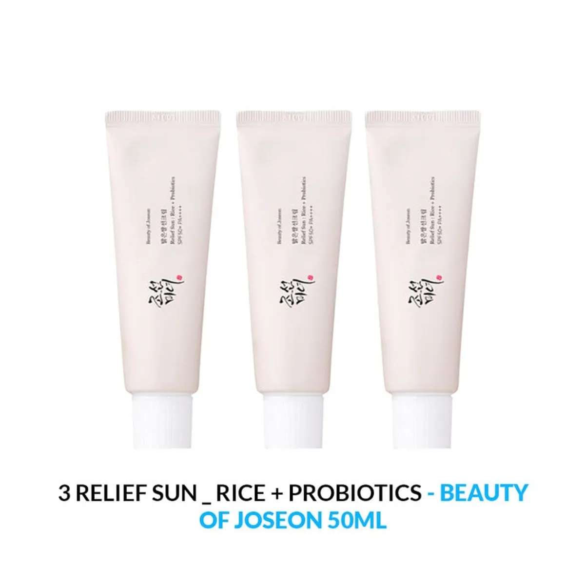 BEAUTY OF JOSEON - Relief Sun  Rice + Probiotics Beauty Of Joseon 50ml 3 Unidades