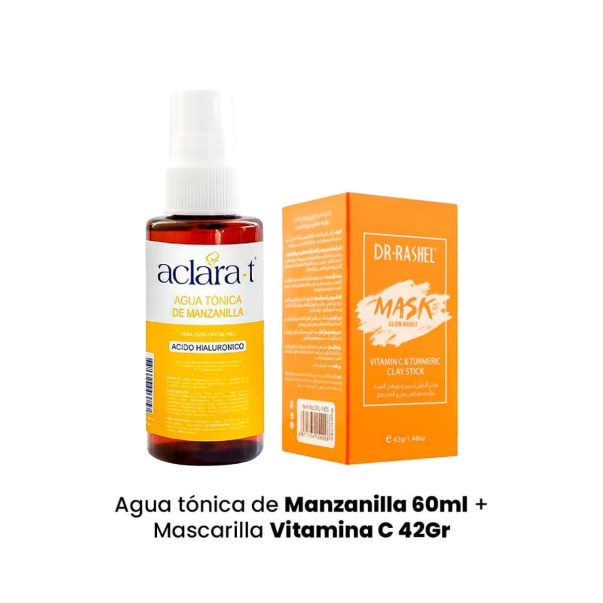 GENERICO - Agua tónica de Manzanilla 60ml + Mascarilla Vitamina C 42Gr