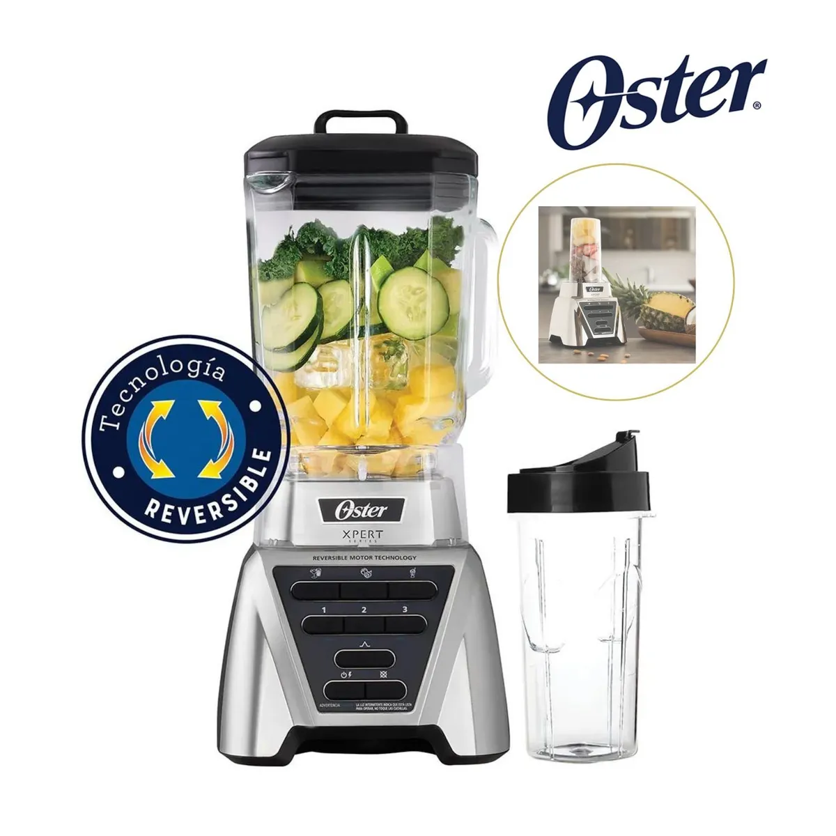 OSTER - Licuadora Oster® Xpert Series™ vaso Boroclass® 1100W