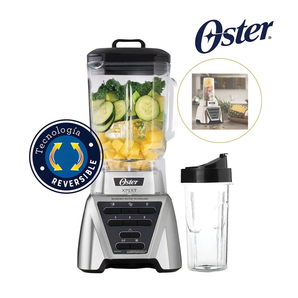 OSTER - Licuadora Oster® Xpert Series™ vaso Boroclass® 1100W