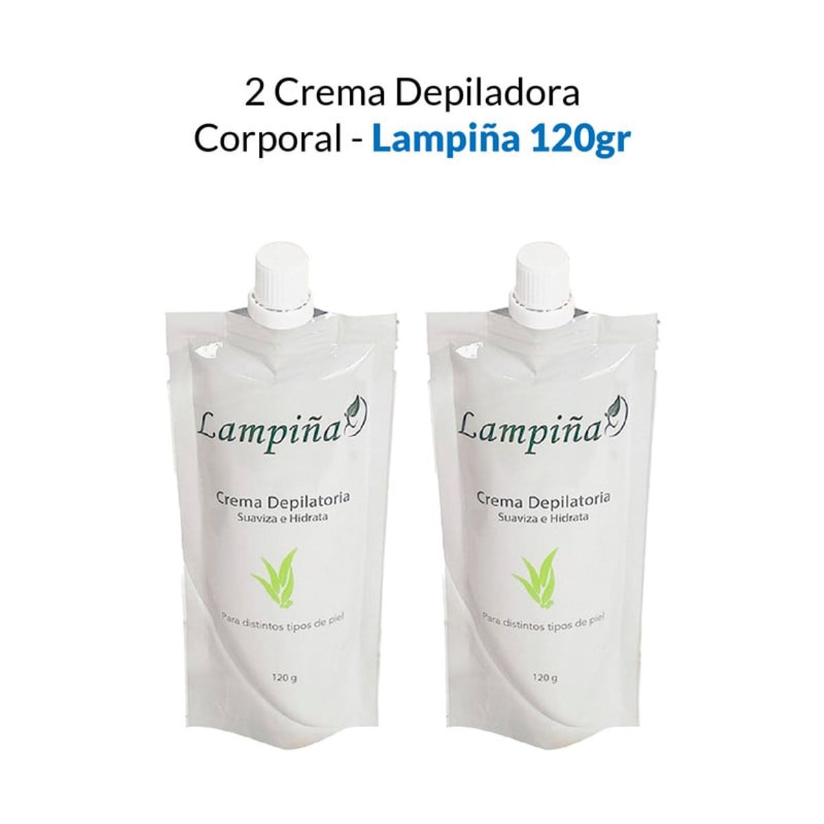 GENERICO - Crema Depiladora Corporal Lampiña 2 Unidades 120Gr