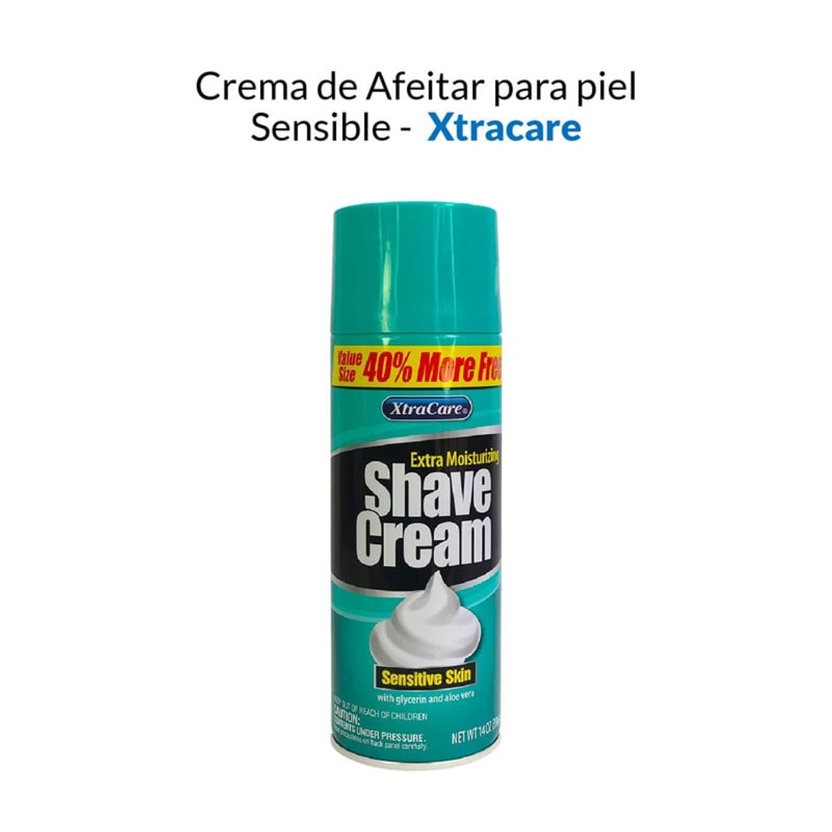 GENERICO - Crema De Afeitar Para Piel Sensible 396Gr Xtracare