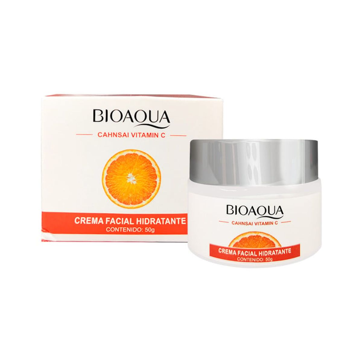 BIOAQUA - Crema Facial Hidratante Cahnsai Vitamina C 150Gr
