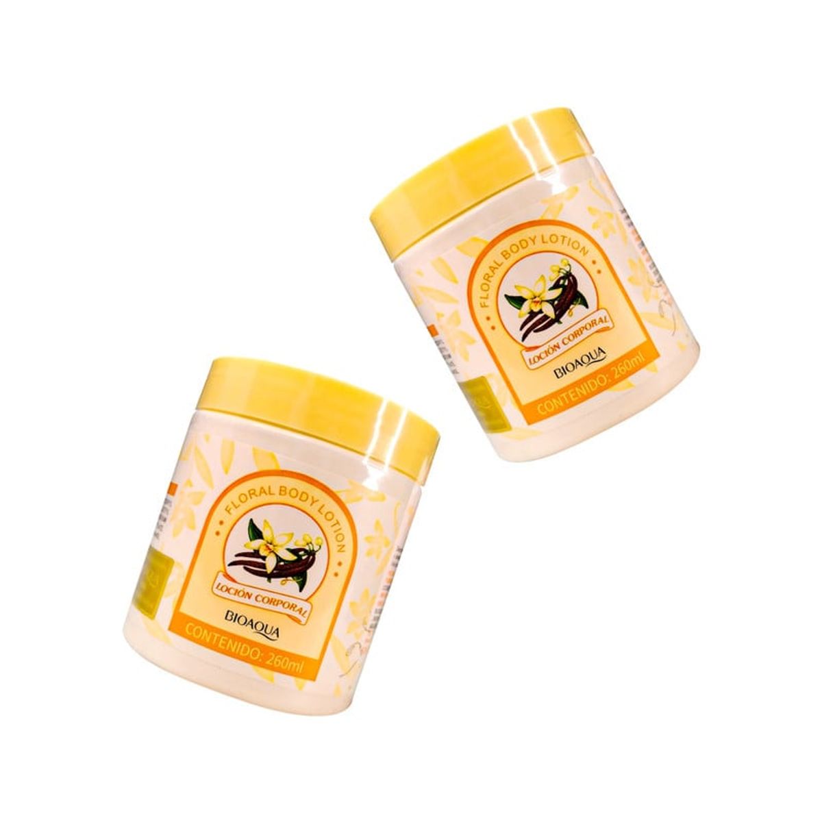 BIOAQUA - Locion Corporal Floral Body Lotion Vainilla Bioaqua 260ml 2 Unidades