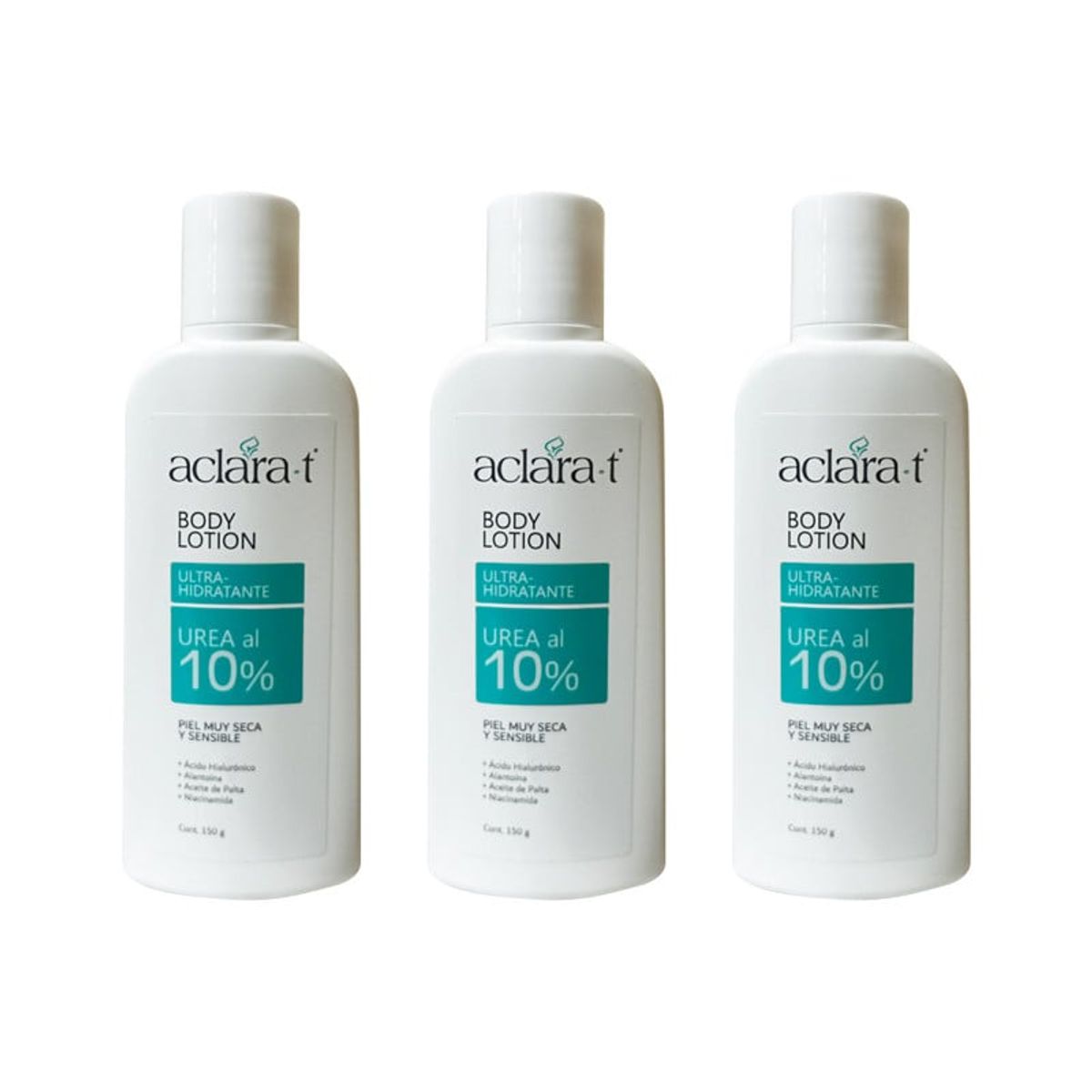 GENERICO - Crema Ultra hidratante con urea 10% Aclara-T 150Gr 3 Unidades