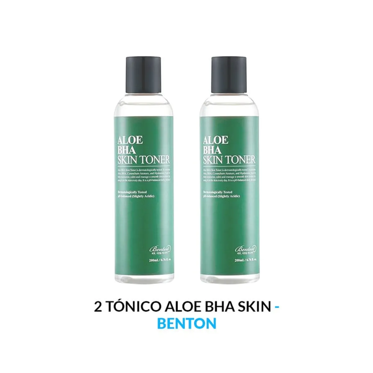 BENTON - Aloe Bha Skin Toner Benton 200ml 2 Unidades