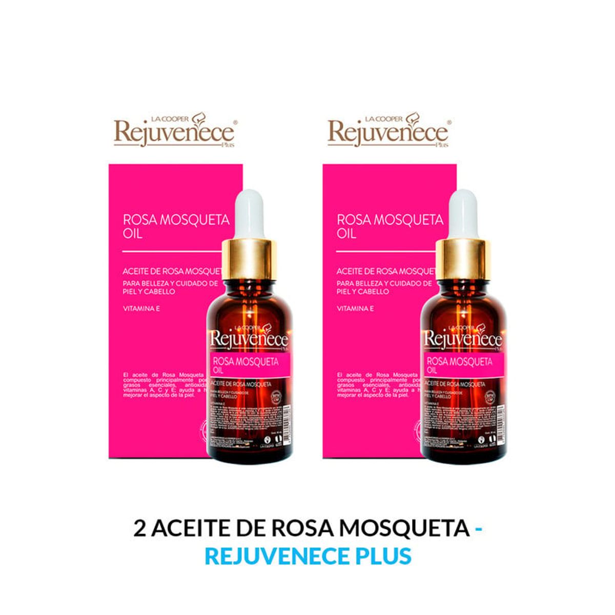 GENERICO - Aceite De Rosa Mosqueta Rejuvenece Plus 30ml 2 Unidades