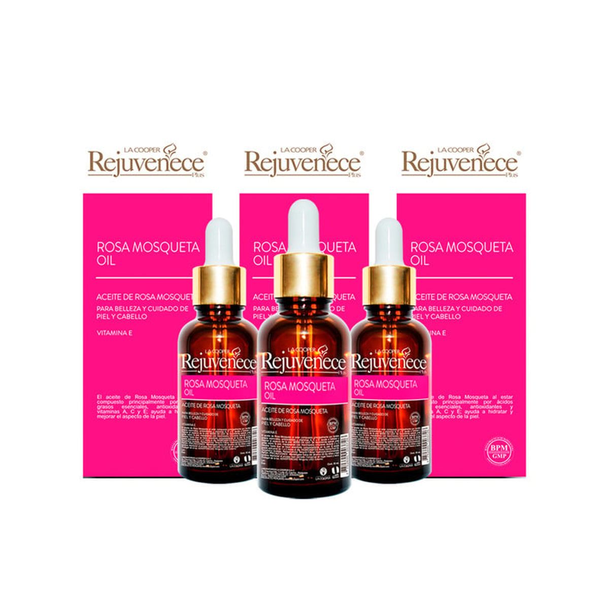 GENERICO - Aceite De Rosa Mosqueta Rejuvenece Plus 30ml 3 Unidades