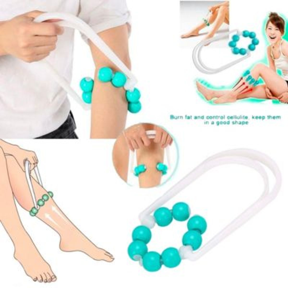 GENERICO - Masajeador con Rodillos para Adelgazar y Fortalecer Piernas y Brazos