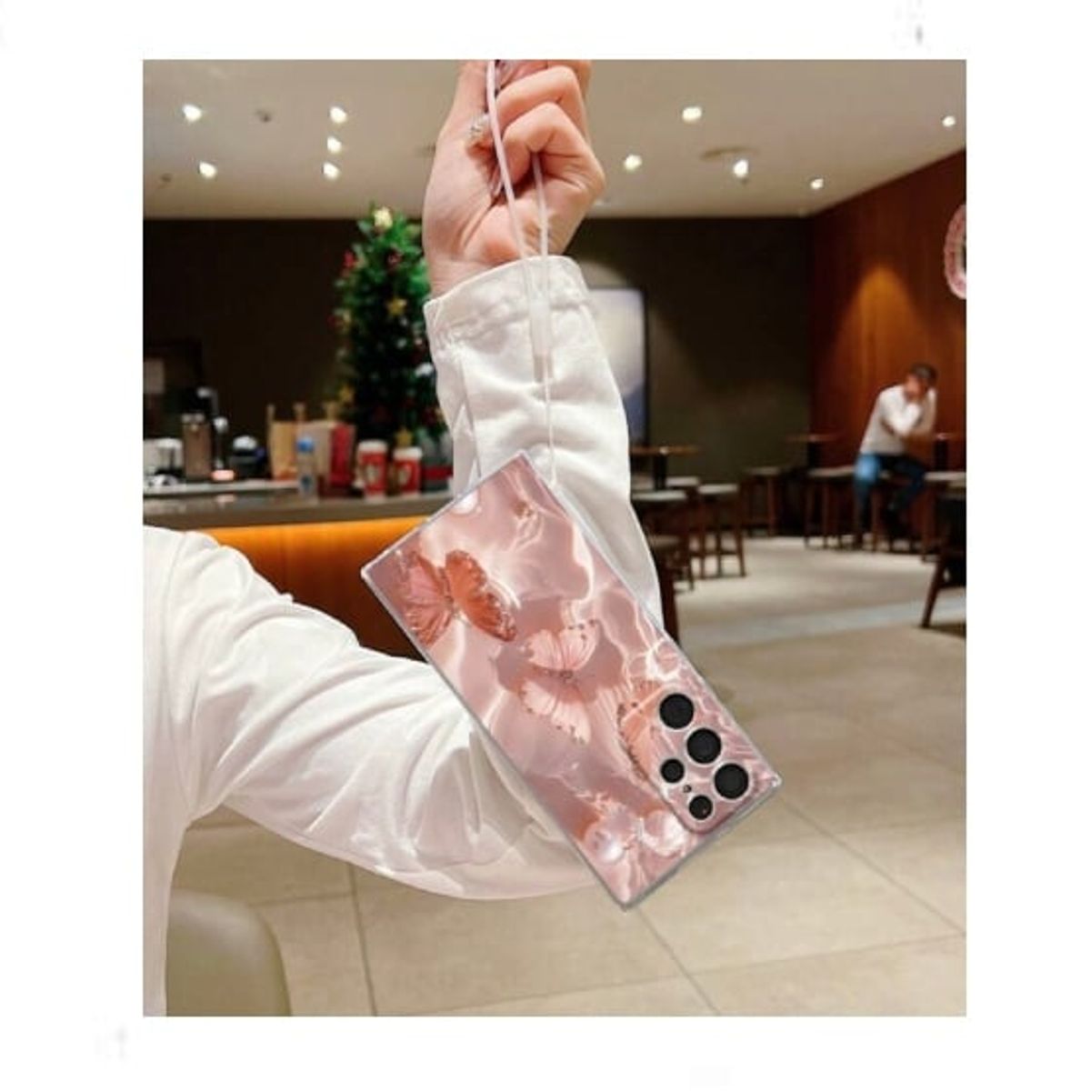 GENERICO - case con estampado de mariposas para modelo Iphone 11 Pro Max