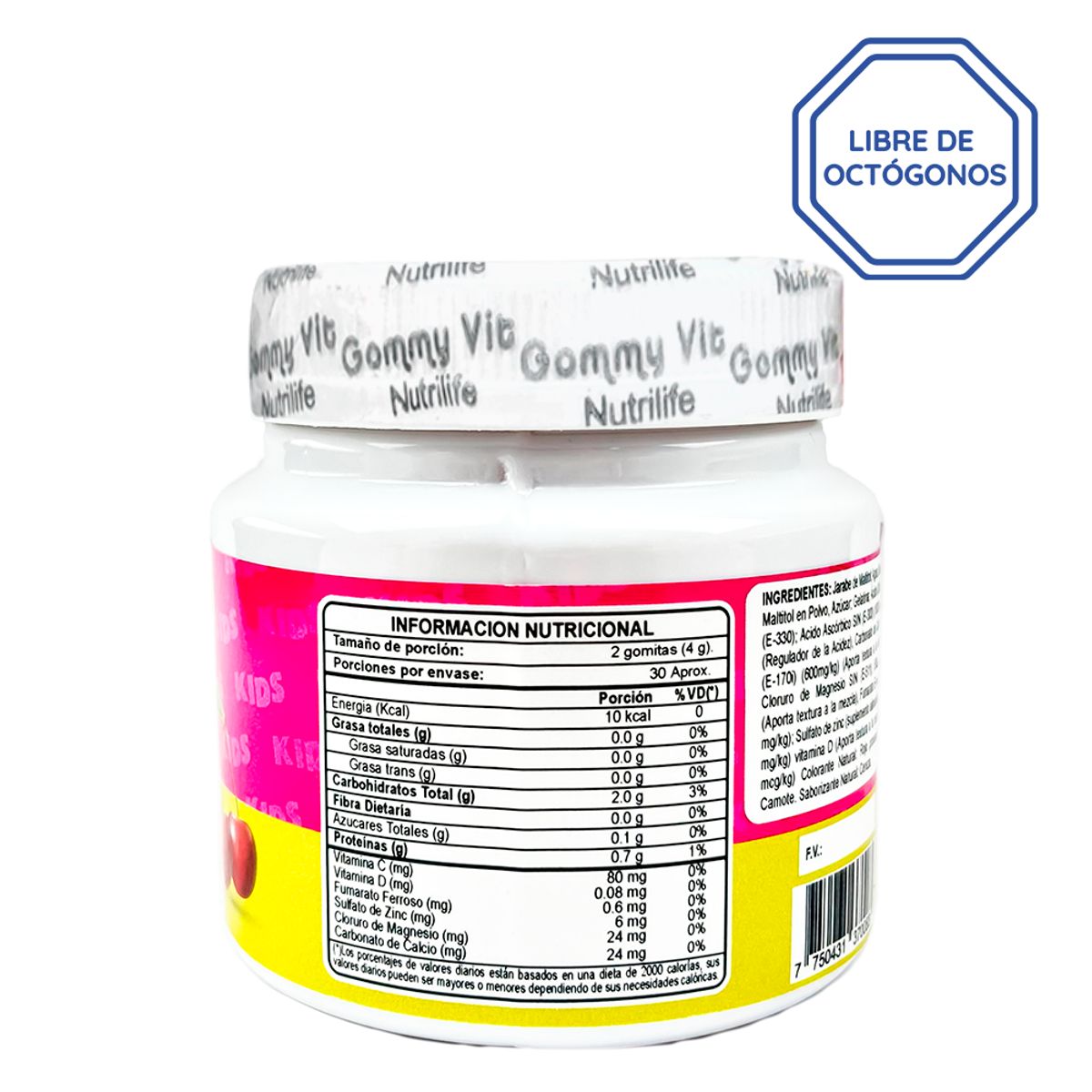 GENERICO - GOMITAS  CON CALCIO, MAGNESIO, HIERRO MAS VITAMINA C Y D