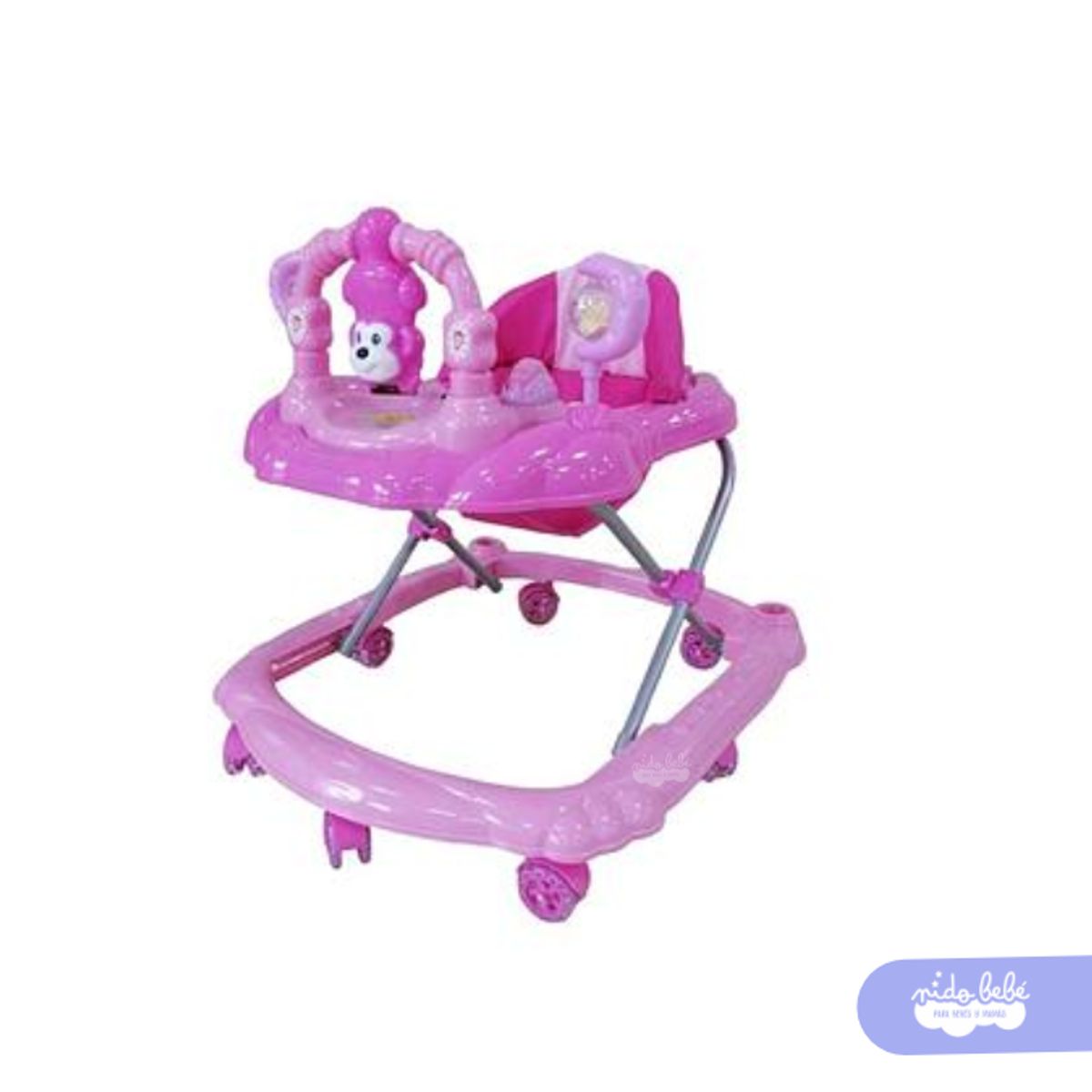 GENERICO - Andador Para Bebé Musical «MONITO» Rosado