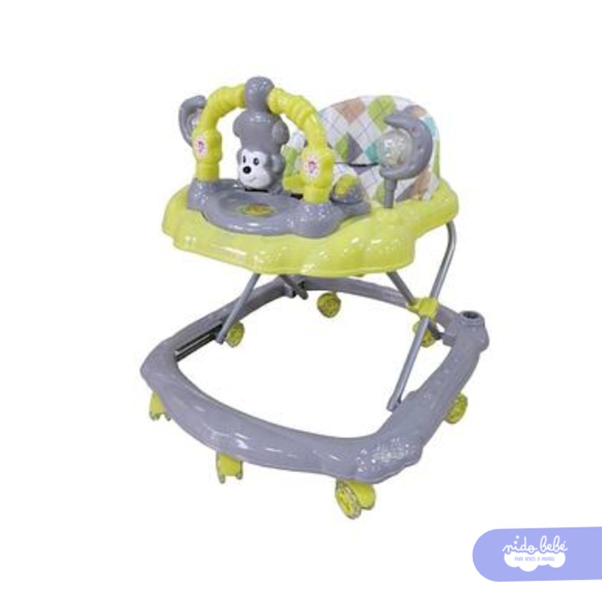 GENERICO - Andador Para Bebé Musical «MONITO» Plomo