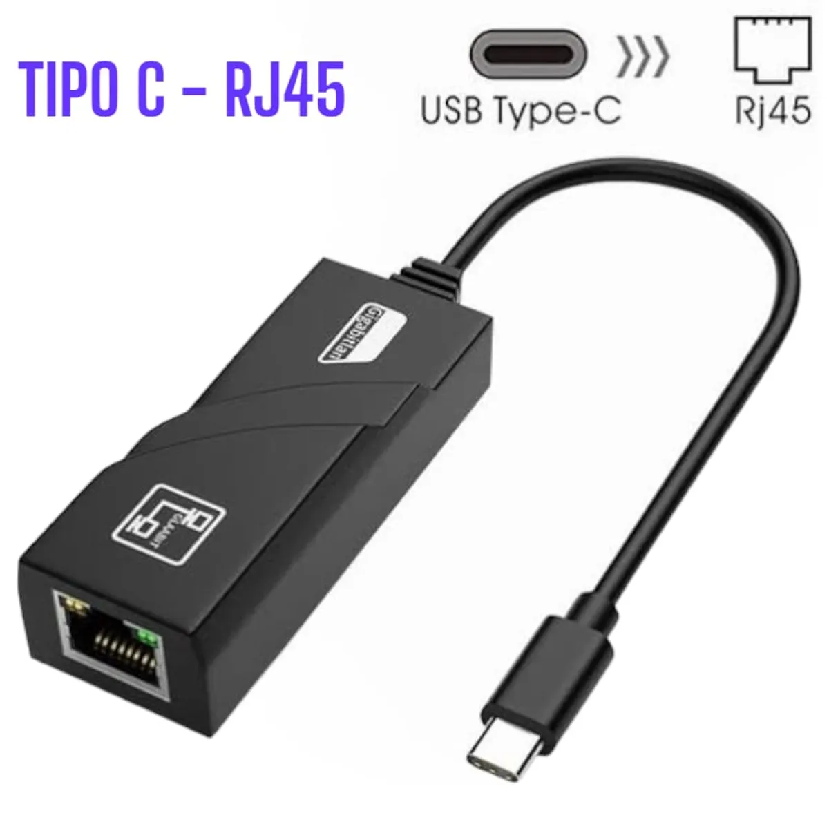 OEM - Adaptador de Red RJ45 LAN a Tipo C Thunderbolt 3 Ethernet Red