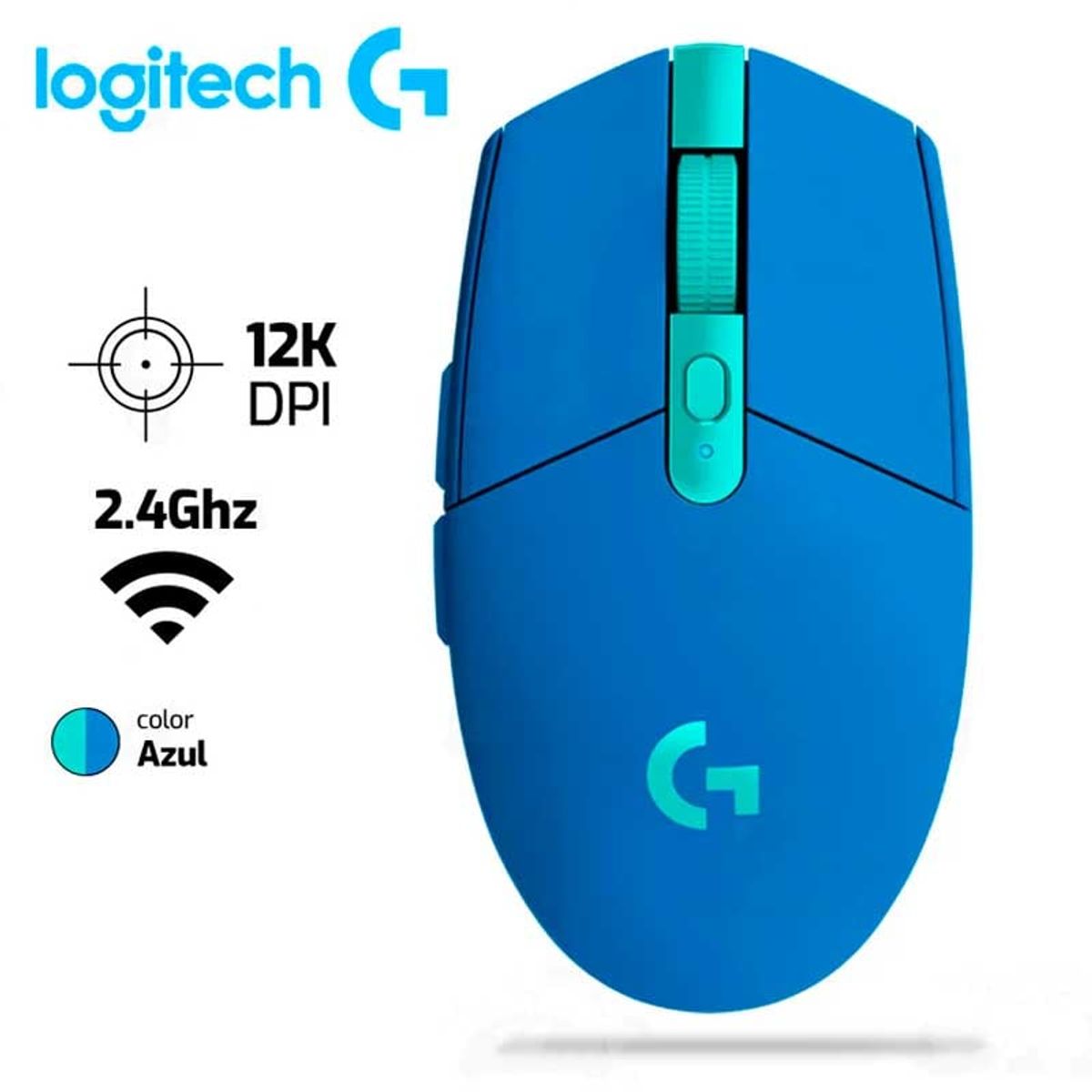 LOGITECH - Mouse Logitech G305 Inalambrico 12,000 DPI Azul