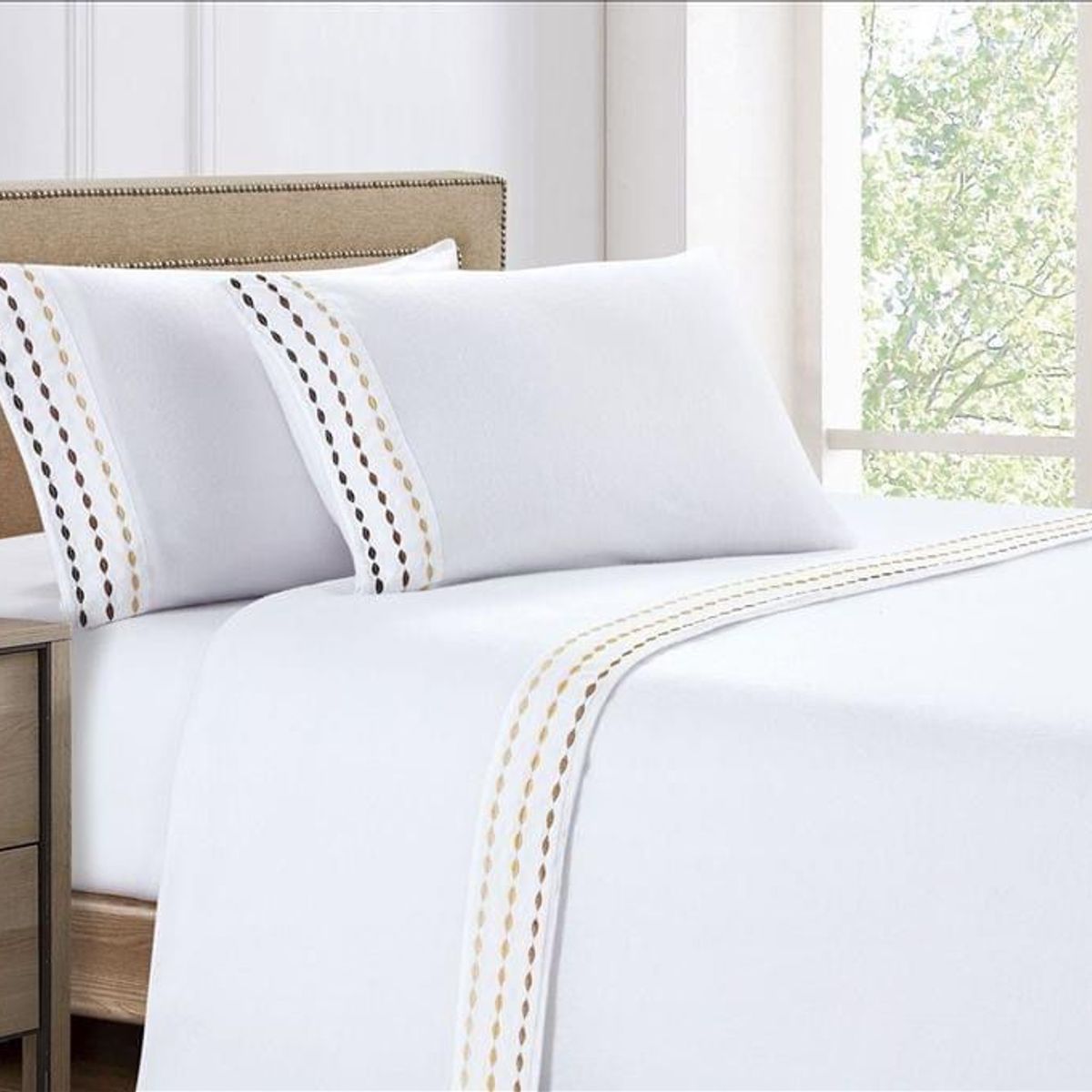 CASATEX - Juego de Sábanas Polar Bordada Ultra Suave 2 Plazas