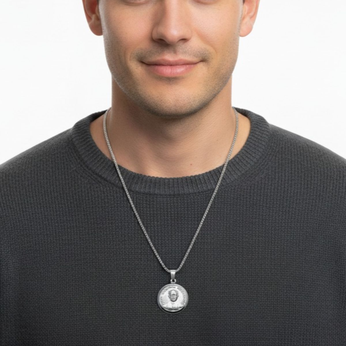 SANTORAL - Dije de José Gregorio Hernández y Cadena - Plata