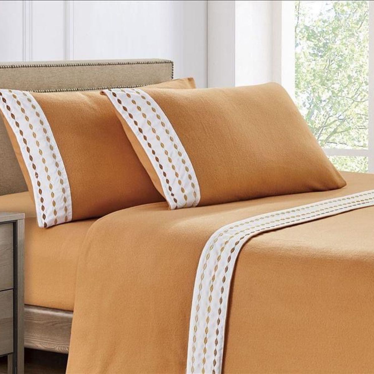 CASATEX - Juego de Sábanas Polar Bordada Ultra Suave 2 Plazas