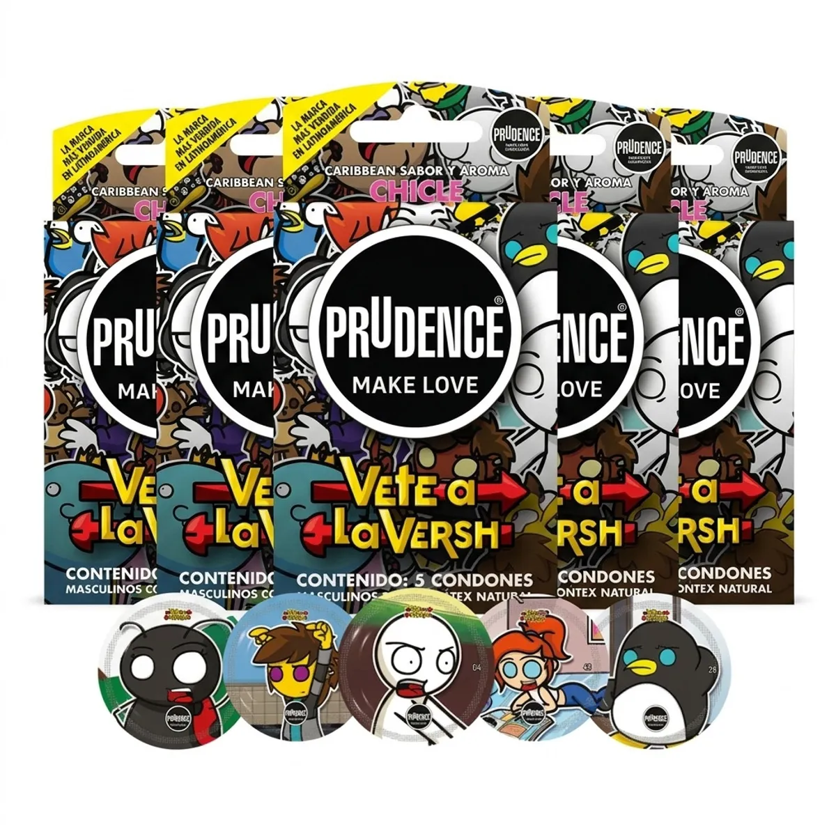 PRUDENCE - CONDONES PRUDENCE PAQUETE 6 CAJAS