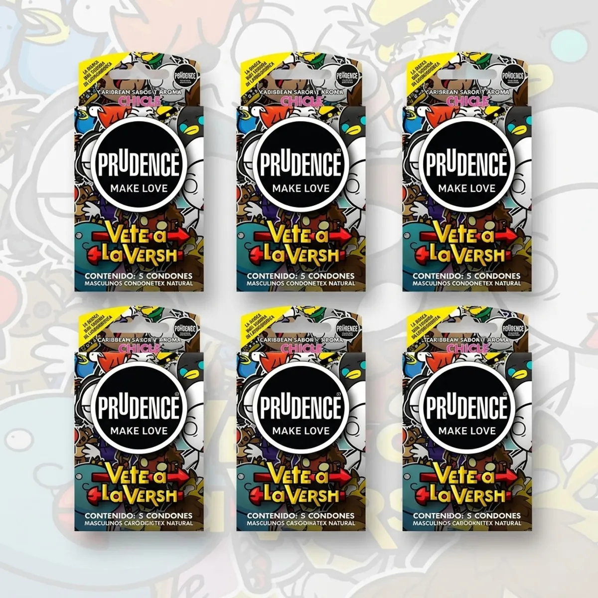 PRUDENCE - CONDONES PRUDENCE PAQUETE 6 CAJAS