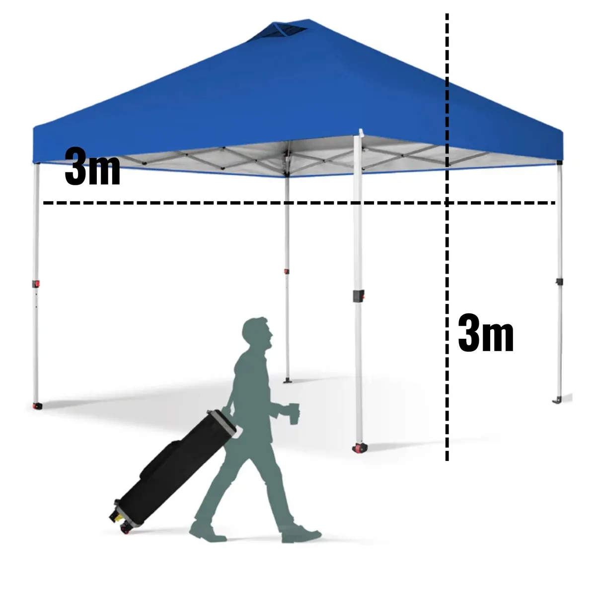 GENERICO - Toldo Premium para Todo Evento de 3 x 3 metros